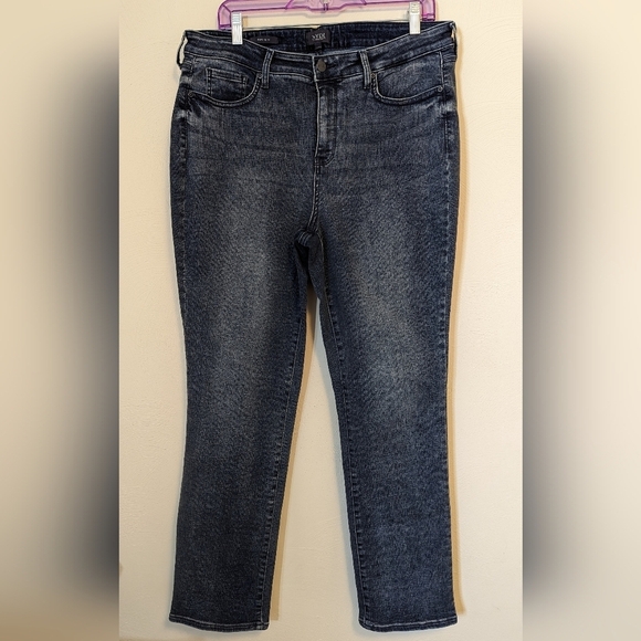 NYDJ Denim - NYDJ Jeans Sheri Slim Plus Size Lift Tuck Technology Stretch Blue 14US 18UK 46FR